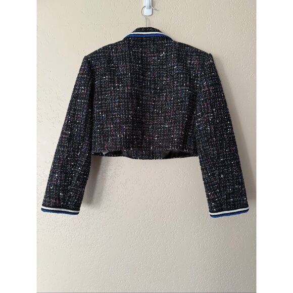 Sandro Vicky Tweed Cropped Jacket - Picture 5 of 11